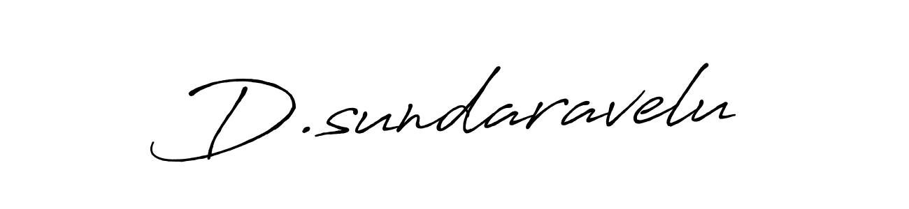 How to make D.sundaravelu name signature. Use Antro_Vectra_Bolder style for creating short signs online. This is the latest handwritten sign. D.sundaravelu signature style 7 images and pictures png