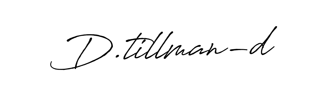 How to make D.tillman-d name signature. Use Antro_Vectra_Bolder style for creating short signs online. This is the latest handwritten sign. D.tillman-d signature style 7 images and pictures png