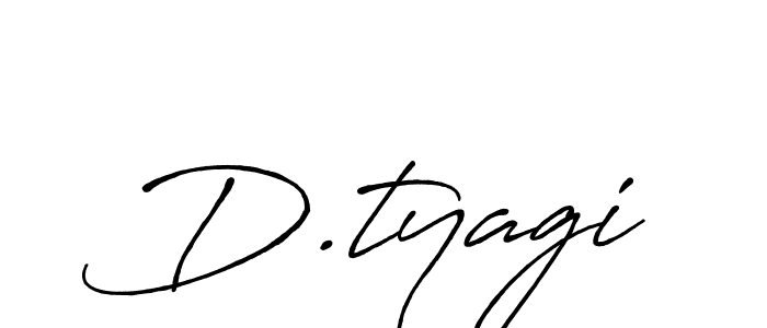 How to make D.tyagi name signature. Use Antro_Vectra_Bolder style for creating short signs online. This is the latest handwritten sign. D.tyagi signature style 7 images and pictures png