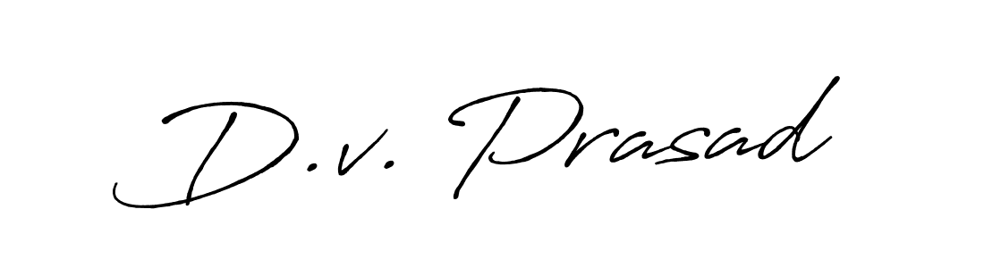 It looks lik you need a new signature style for name D.v. Prasad. Design unique handwritten (Antro_Vectra_Bolder) signature with our free signature maker in just a few clicks. D.v. Prasad signature style 7 images and pictures png