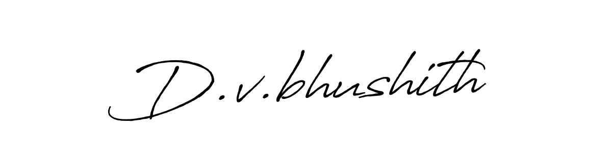 Make a beautiful signature design for name D.v.bhushith. Use this online signature maker to create a handwritten signature for free. D.v.bhushith signature style 7 images and pictures png