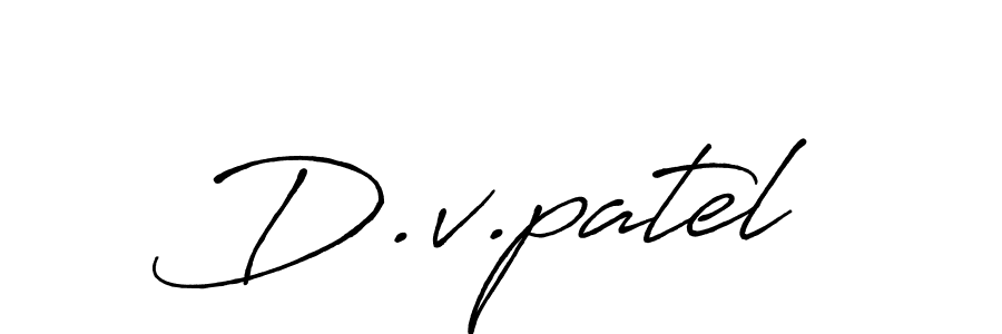 Also we have D.v.patel name is the best signature style. Create professional handwritten signature collection using Antro_Vectra_Bolder autograph style. D.v.patel signature style 7 images and pictures png