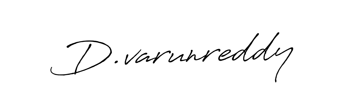 Design your own signature with our free online signature maker. With this signature software, you can create a handwritten (Antro_Vectra_Bolder) signature for name D.varunreddy. D.varunreddy signature style 7 images and pictures png