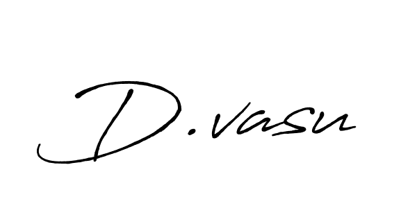 Make a beautiful signature design for name D.vasu. With this signature (Antro_Vectra_Bolder) style, you can create a handwritten signature for free. D.vasu signature style 7 images and pictures png