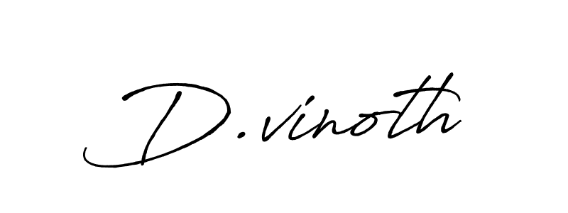 D.vinoth stylish signature style. Best Handwritten Sign (Antro_Vectra_Bolder) for my name. Handwritten Signature Collection Ideas for my name D.vinoth. D.vinoth signature style 7 images and pictures png