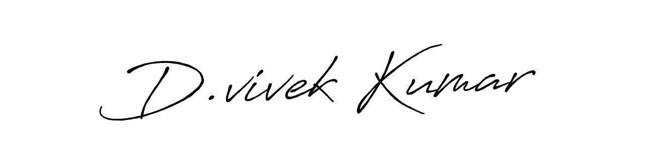 D.vivek Kumar stylish signature style. Best Handwritten Sign (Antro_Vectra_Bolder) for my name. Handwritten Signature Collection Ideas for my name D.vivek Kumar. D.vivek Kumar signature style 7 images and pictures png