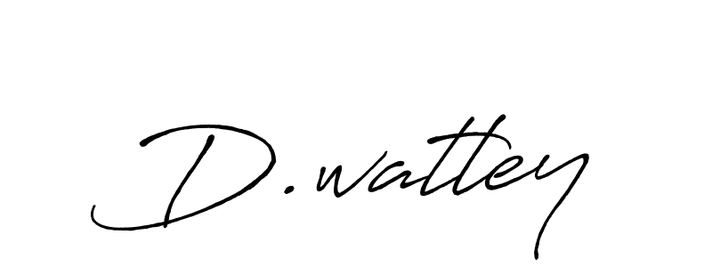 Make a beautiful signature design for name D.watley. With this signature (Antro_Vectra_Bolder) style, you can create a handwritten signature for free. D.watley signature style 7 images and pictures png