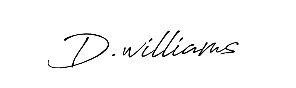 if you are searching for the best signature style for your name D.williams. so please give up your signature search. here we have designed multiple signature styles  using Antro_Vectra_Bolder. D.williams signature style 7 images and pictures png