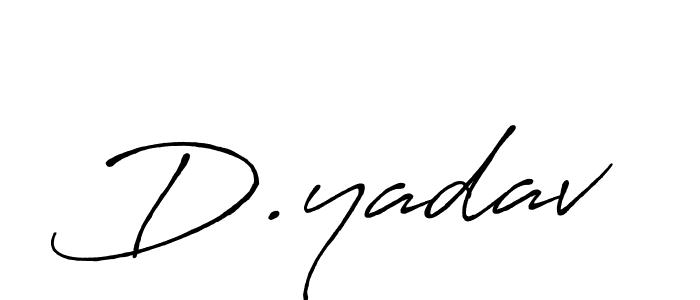 Similarly Antro_Vectra_Bolder is the best handwritten signature design. Signature creator online .You can use it as an online autograph creator for name D.yadav. D.yadav signature style 7 images and pictures png