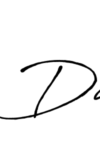 Make a beautiful signature design for name Da. With this signature (Antro_Vectra_Bolder) style, you can create a handwritten signature for free. Da signature style 7 images and pictures png