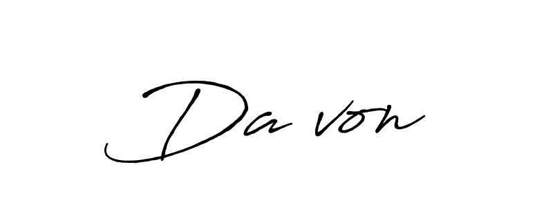 Da’von stylish signature style. Best Handwritten Sign (Antro_Vectra_Bolder) for my name. Handwritten Signature Collection Ideas for my name Da’von. Da’von signature style 7 images and pictures png