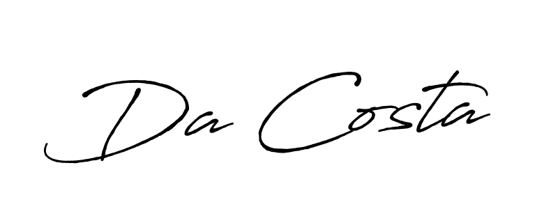 The best way (Antro_Vectra_Bolder) to make a short signature is to pick only two or three words in your name. The name Da Costa include a total of six letters. For converting this name. Da Costa signature style 7 images and pictures png