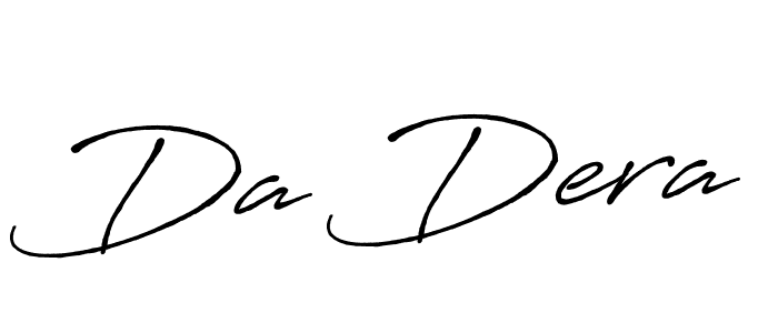 Use a signature maker to create a handwritten signature online. With this signature software, you can design (Antro_Vectra_Bolder) your own signature for name Da Dera. Da Dera signature style 7 images and pictures png