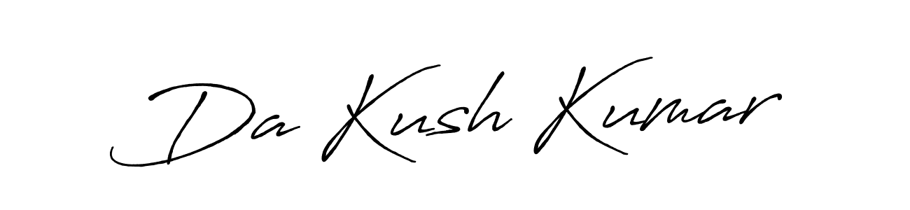 The best way (Antro_Vectra_Bolder) to make a short signature is to pick only two or three words in your name. The name Da Kush Kumar include a total of six letters. For converting this name. Da Kush Kumar signature style 7 images and pictures png
