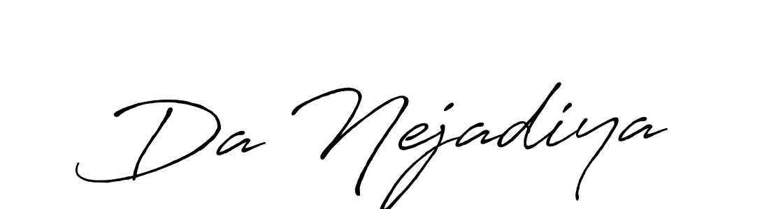 Create a beautiful signature design for name Da Nejadiya. With this signature (Antro_Vectra_Bolder) fonts, you can make a handwritten signature for free. Da Nejadiya signature style 7 images and pictures png