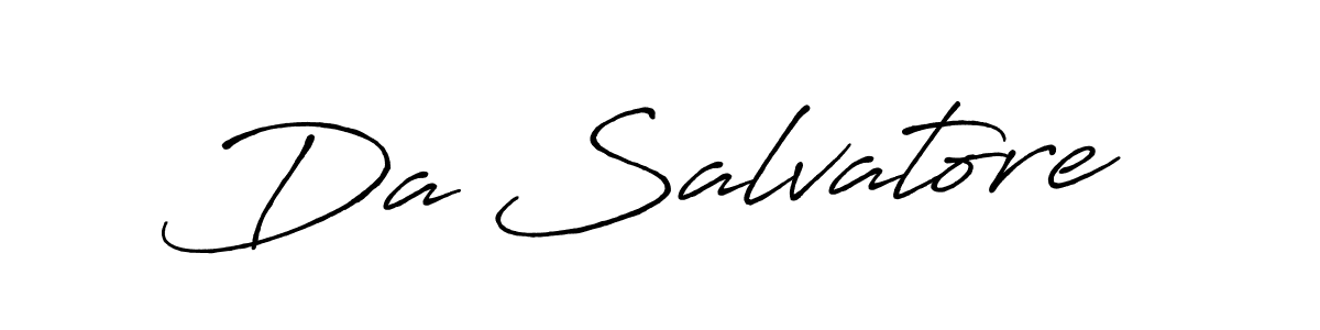 See photos of Da Salvatore official signature by Spectra . Check more albums & portfolios. Read reviews & check more about Antro_Vectra_Bolder font. Da Salvatore signature style 7 images and pictures png