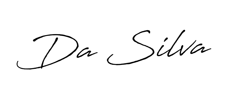 Make a beautiful signature design for name Da Silva. With this signature (Antro_Vectra_Bolder) style, you can create a handwritten signature for free. Da Silva signature style 7 images and pictures png