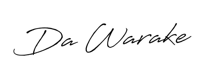 You can use this online signature creator to create a handwritten signature for the name Da Warake. This is the best online autograph maker. Da Warake signature style 7 images and pictures png