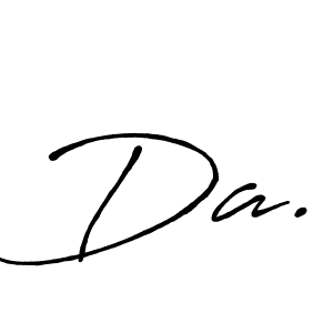 Also You can easily find your signature by using the search form. We will create Da. name handwritten signature images for you free of cost using Antro_Vectra_Bolder sign style. Da. signature style 7 images and pictures png