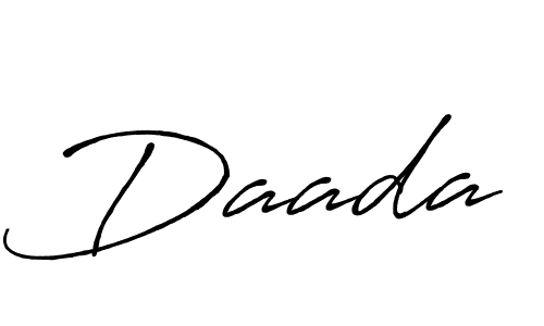 How to make Daada signature? Antro_Vectra_Bolder is a professional autograph style. Create handwritten signature for Daada name. Daada signature style 7 images and pictures png