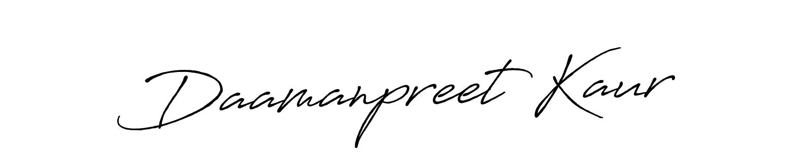 You should practise on your own different ways (Antro_Vectra_Bolder) to write your name (Daamanpreet Kaur) in signature. don't let someone else do it for you. Daamanpreet Kaur signature style 7 images and pictures png