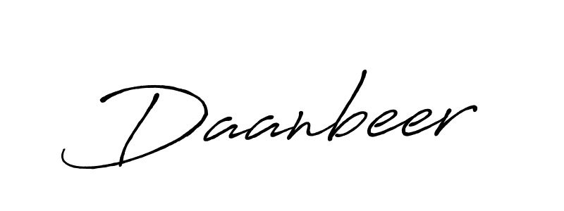 Make a beautiful signature design for name Daanbeer. With this signature (Antro_Vectra_Bolder) style, you can create a handwritten signature for free. Daanbeer signature style 7 images and pictures png