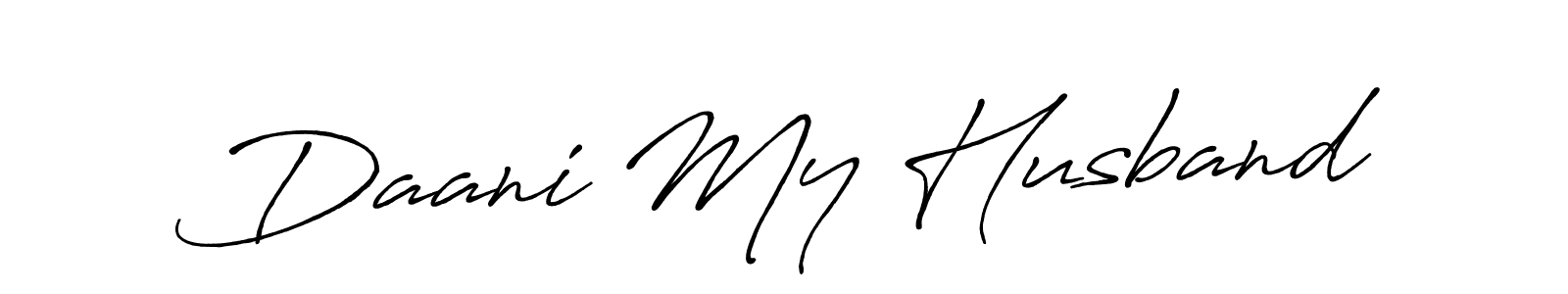 if you are searching for the best signature style for your name Daani My Husband. so please give up your signature search. here we have designed multiple signature styles  using Antro_Vectra_Bolder. Daani My Husband signature style 7 images and pictures png