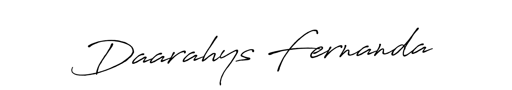 How to make Daarahys Fernanda name signature. Use Antro_Vectra_Bolder style for creating short signs online. This is the latest handwritten sign. Daarahys Fernanda signature style 7 images and pictures png