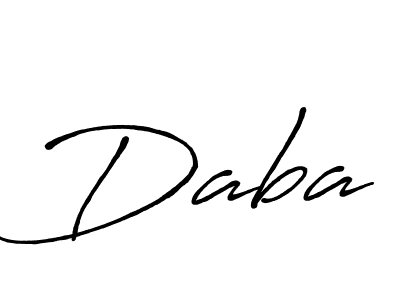 if you are searching for the best signature style for your name Daba. so please give up your signature search. here we have designed multiple signature styles  using Antro_Vectra_Bolder. Daba signature style 7 images and pictures png