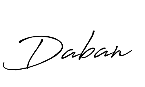 Also we have Daban name is the best signature style. Create professional handwritten signature collection using Antro_Vectra_Bolder autograph style. Daban signature style 7 images and pictures png