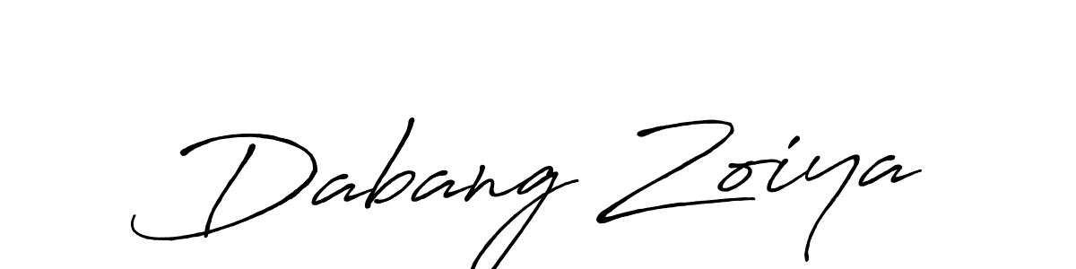 How to make Dabang Zoiya name signature. Use Antro_Vectra_Bolder style for creating short signs online. This is the latest handwritten sign. Dabang Zoiya signature style 7 images and pictures png
