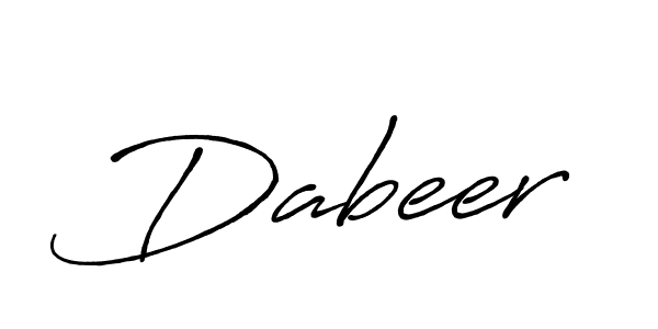How to make Dabeer signature? Antro_Vectra_Bolder is a professional autograph style. Create handwritten signature for Dabeer name. Dabeer signature style 7 images and pictures png