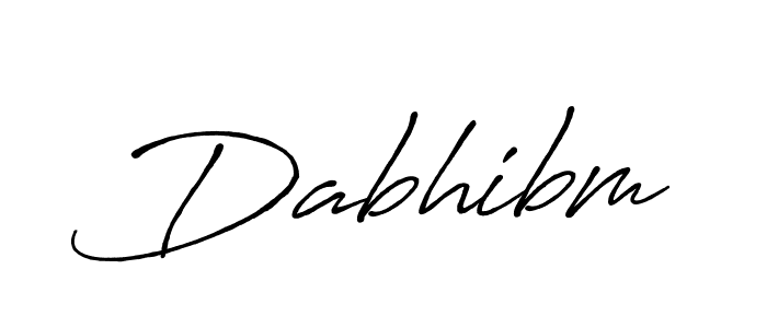 Antro_Vectra_Bolder is a professional signature style that is perfect for those who want to add a touch of class to their signature. It is also a great choice for those who want to make their signature more unique. Get Dabhibm name to fancy signature for free. Dabhibm signature style 7 images and pictures png