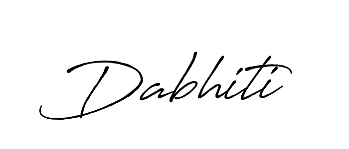 Also we have Dabhiti name is the best signature style. Create professional handwritten signature collection using Antro_Vectra_Bolder autograph style. Dabhiti signature style 7 images and pictures png