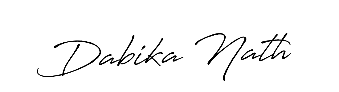 Make a beautiful signature design for name Dabika Nath. With this signature (Antro_Vectra_Bolder) style, you can create a handwritten signature for free. Dabika Nath signature style 7 images and pictures png