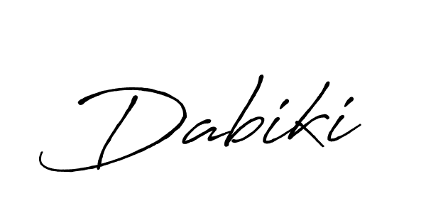 Make a beautiful signature design for name Dabiki. With this signature (Antro_Vectra_Bolder) style, you can create a handwritten signature for free. Dabiki signature style 7 images and pictures png