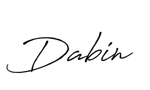 Use a signature maker to create a handwritten signature online. With this signature software, you can design (Antro_Vectra_Bolder) your own signature for name Dabin. Dabin signature style 7 images and pictures png