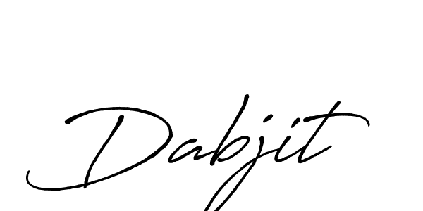 Use a signature maker to create a handwritten signature online. With this signature software, you can design (Antro_Vectra_Bolder) your own signature for name Dabjit. Dabjit signature style 7 images and pictures png