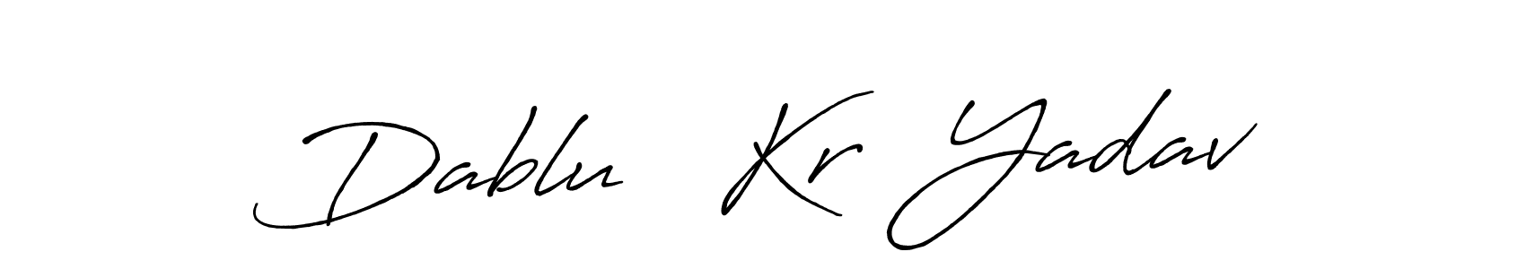 It looks lik you need a new signature style for name Dablu   Kr  Yadav. Design unique handwritten (Antro_Vectra_Bolder) signature with our free signature maker in just a few clicks. Dablu   Kr  Yadav signature style 7 images and pictures png