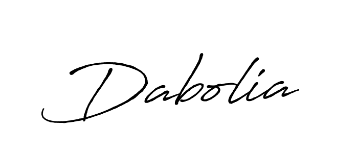Design your own signature with our free online signature maker. With this signature software, you can create a handwritten (Antro_Vectra_Bolder) signature for name Dabolia. Dabolia signature style 7 images and pictures png