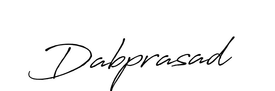 Use a signature maker to create a handwritten signature online. With this signature software, you can design (Antro_Vectra_Bolder) your own signature for name Dabprasad. Dabprasad signature style 7 images and pictures png