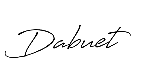 How to make Dabuet name signature. Use Antro_Vectra_Bolder style for creating short signs online. This is the latest handwritten sign. Dabuet signature style 7 images and pictures png