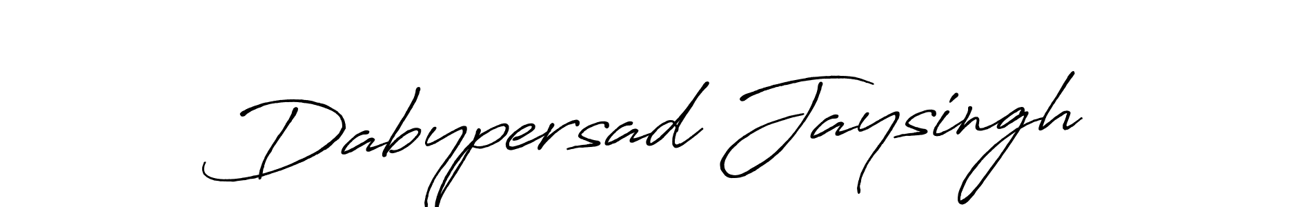 How to make Dabypersad Jaysingh signature? Antro_Vectra_Bolder is a professional autograph style. Create handwritten signature for Dabypersad Jaysingh name. Dabypersad Jaysingh signature style 7 images and pictures png