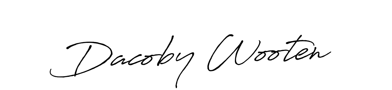 Similarly Antro_Vectra_Bolder is the best handwritten signature design. Signature creator online .You can use it as an online autograph creator for name Dacoby Wooten. Dacoby Wooten signature style 7 images and pictures png