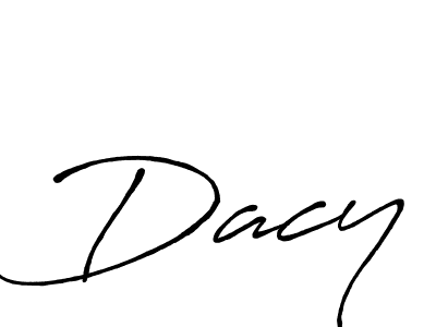 Make a beautiful signature design for name Dacy. With this signature (Antro_Vectra_Bolder) style, you can create a handwritten signature for free. Dacy signature style 7 images and pictures png