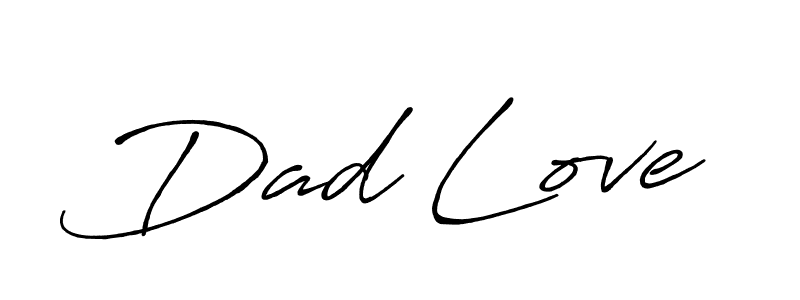 The best way (Antro_Vectra_Bolder) to make a short signature is to pick only two or three words in your name. The name Dad Love include a total of six letters. For converting this name. Dad Love signature style 7 images and pictures png