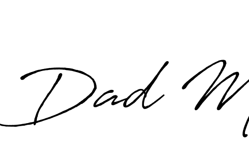 Make a short Dad M signature style. Manage your documents anywhere anytime using Antro_Vectra_Bolder. Create and add eSignatures, submit forms, share and send files easily. Dad M signature style 7 images and pictures png
