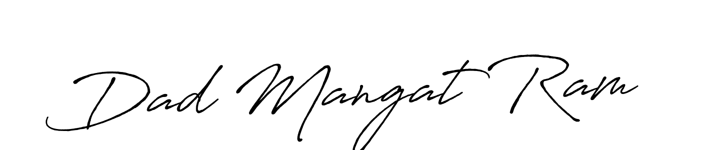 Design your own signature with our free online signature maker. With this signature software, you can create a handwritten (Antro_Vectra_Bolder) signature for name Dad Mangat Ram. Dad Mangat Ram signature style 7 images and pictures png