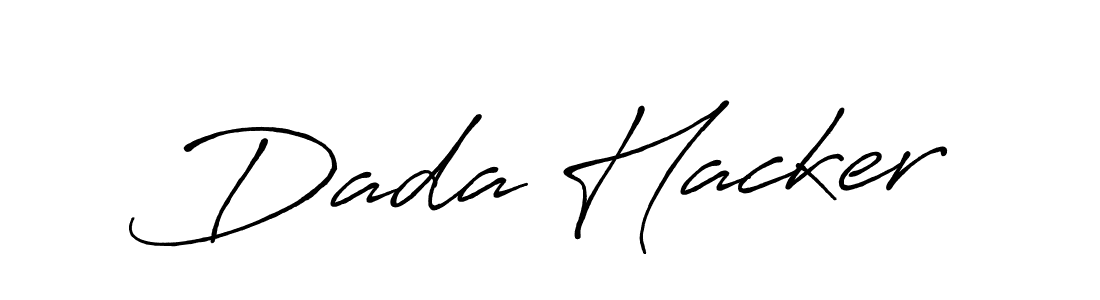 Make a short Dada Hacker signature style. Manage your documents anywhere anytime using Antro_Vectra_Bolder. Create and add eSignatures, submit forms, share and send files easily. Dada Hacker signature style 7 images and pictures png