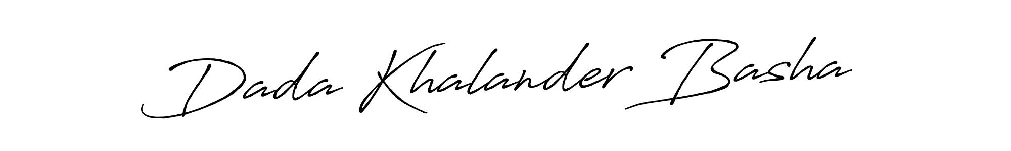 How to make Dada Khalander Basha name signature. Use Antro_Vectra_Bolder style for creating short signs online. This is the latest handwritten sign. Dada Khalander Basha signature style 7 images and pictures png